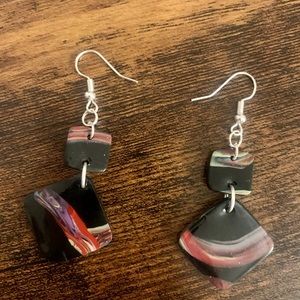 Handmade clay polymer earrings